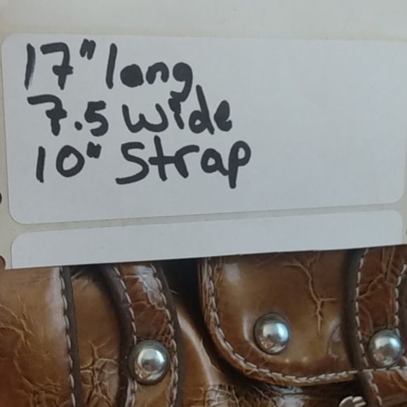 *JINRY* Women's Purse Gold 17"long 7.5 wide 10" strap - Picture 12 of 12